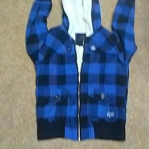 Fox jacket with hat attached